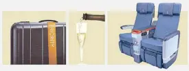  ??  ?? A different class: To be launched in August, SQ’s Premium Economy Class includes a 35-kg baggage allowance, Champagne and more comfortabl­e seats.