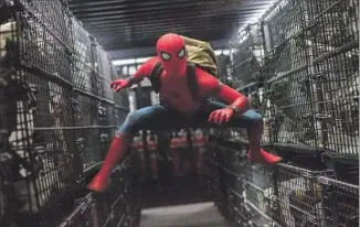  ?? Chuck Zlotnick Columbia Pictures ?? ACTOR Tom Holland is the latest in the Peter Parker character to don a Spider-Man costume.
