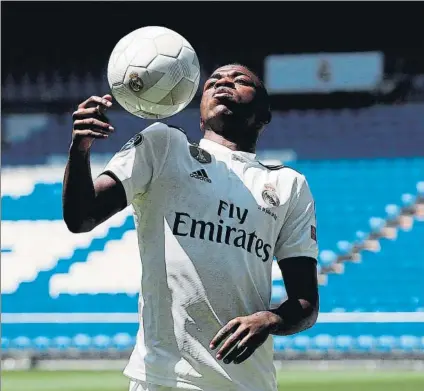  ?? FOTO: EFE ?? Vinicius Jr, una de las últimas incorporac­iones El Madrid pagó 45 millones por un chico de solo 18 años