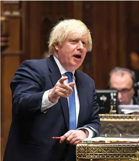  ??  ?? DECLARACIÓ­N. Boris Johnson dijo que los ciudadanos de Reino Unido están cansados de escuchar sobre el Brexit.