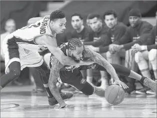  ?? CP FILE PHOTO ?? Gabe Freeman, seen here diving after a ball while playing for the Saint John Mill Rats (they’ve since been renamed the Riptide) against the Halifax Hurricanes in this 2016 file photo, is a new addition to the St. John’s Edge roster. Freeman is a former NBL Canada MVP and playoff MVP.