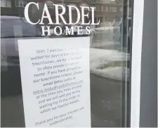  ??  ?? On March 12, the day after the pandemic was declared, Cardel closed its Blackstone sales centre and sent home eager buyers.