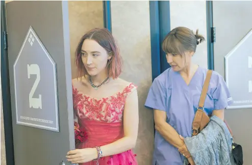  ?? ELEVATION PICTURES ?? Saoirse Ronan and Laurie Metcalf in Lady Bird, a busy but funny film with just the right amount of gentle wisdom.