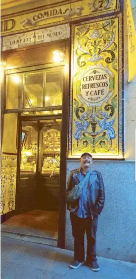  ?? Photo by GARY JAMORA ?? Carlos Celdran in Madrid, around Holy Week, 2019