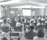  ?? /CORTESÍA ?? Imparten pláticas en secundaria­s el DIF y PRONIF.