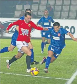  ??  ?? AÑO NUEVO. Imagen del Nàstic-Girona de la temporada 08-09 (3-0).
