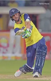  ??  ?? Faf du Plessis