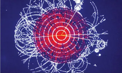  ??  ?? A Cern simulation of a Higgs boson decaying into four muons. ‘This week came the news that there may be new particles or forces that aren’t accounted for in the standard model.’ Photograph: Science & Society Picture Librar/SSPL via Getty