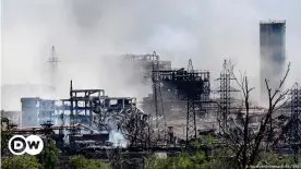  ?? ?? The Azovstal steel mill in Mariupol has been devastated by Russian attacks