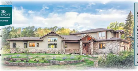  ?? ?? Custom builder John Kurowski has two 1-acre sites in a custom enclave along Bear Creek, sized for a home like two pictured, along with an outbuildin­g or a multi-gen suite. Below: Bear Creek Greenbelt Trail.