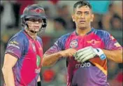  ?? BCCI ?? Rising Pune Supergiant owner Sanjiv Goenka has praised skipper Steve Smith (left) and MS Dhoni for their cricketing acumen.