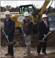  ?? SUBMITTED ?? Geauga County commission­ers recently broke ground for the new county administra­tion building.