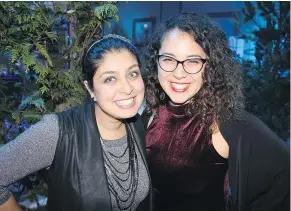  ??  ?? Alumni UBC event planners Amrita Gill and Mariella Koc-Spadaro partied at Parq Vancouver with fellow events, conference and hospitalit­y profession­als.