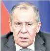  ??  ?? Sergei Lavrov