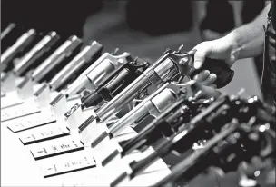  ??  ?? A study by the Small Arms Survey released Monday estimates there are over 1 billion legal and illicit firearms worldwide, including 857 million in civilian hands — with Americans the dominant owners.