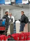  ??  ?? Former Crusaders Corey Flynn and Richie Mccaw lived in airports during the 2011 Super Rugby season.