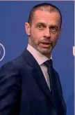  ?? AFP ?? Sloveno Aleksander Ceferin, 54 anni, presidente della Uefa