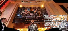  ??  ?? Cast member Chadwick Boseman poses at the premiere of‘Black Panther’ in Los Angeles. ‘Black Panther’ is one of Disney’s hit movies also. — Reuters file photo
