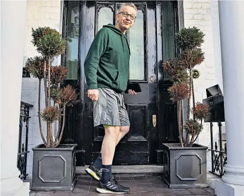  ??  ?? Michael Gove outside his West London home yesterday. He is leading a Gang of Five within the Cabinet that intends to force Theresa May to alter the Withdrawal Agreement