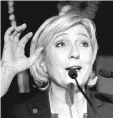  ??  ?? Marine Le Pen