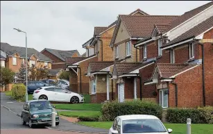  ??  ?? Target Residents of MacArthur Wynd in the Gateside Estate are concerned about crime