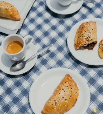  ?? ?? Below: Handmade apple pies on the far-flung island of Karpathos
