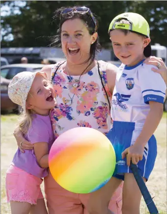  ??  ?? Jennifer, Clodagh and Jack Duggan enjoying their day out at the Adamstown Show.