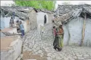  ?? HT FILE PHOTO ?? Sahariya tribes people live in pitiable conditions in villages across Rajasthan’s Baran district.