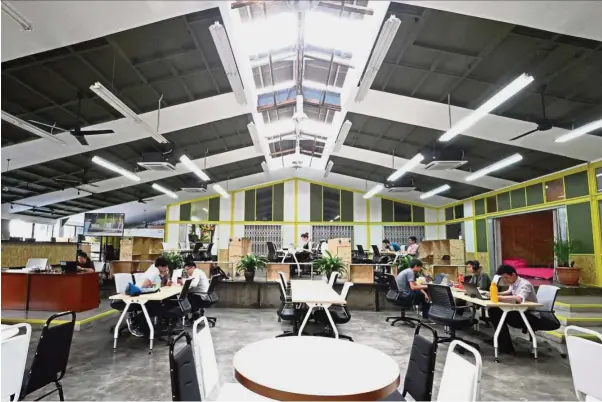  ??  ?? A Campus: APW has become a space for others to thrive in, including here at its co-working space, Uppercase.