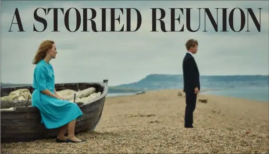  ?? PHOTO BY ROBERT VIGLASKY/BLEECKER STREET ?? Saoirse Ronan, left, as Florence Ponting, and Billy Howle as Edward Mayhew in “On Chesil Beach.”