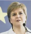  ??  ?? 0 Nicola Sturgeon: move would depend on tests