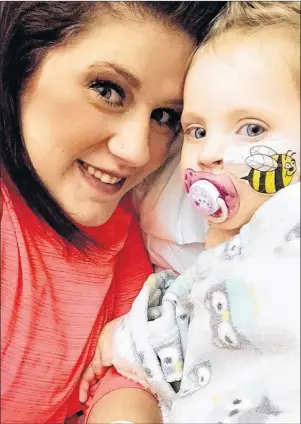  ?? SUBMITTED PHOTO ?? Janelle Gallant cuddles with her 14-month-old daughter Dayla, who is battling cancer. A benefit night for Dayla, who is undergoing chemothera­py treatments in Halifax in preparatio­n for a double stem cell transplant in Toronto, will be held at O’Leary...