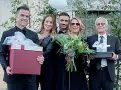  ??  ?? 40 anni La famiglia Bettinardi festeggia i quattro decenni della Better Silver. A destra il fondatore, Romano