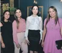  ??  ?? Ilana Cohén, Vanessa Farías, Patricia Pérez y Wanda Camilo.