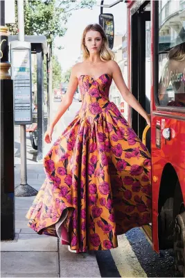  ?? PHOTOS: DEBBIE BRAGG ?? Stridingou­t: Models show off Paul Costelloe’s collection in London.