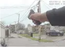  ?? CIVILIAN OFFICE OF POLICE ACCOUNTABI­LITY ?? Video released by the Civilian Office of Police Accountabi­lity shows the moments before police shot and killed Sharell Brown.