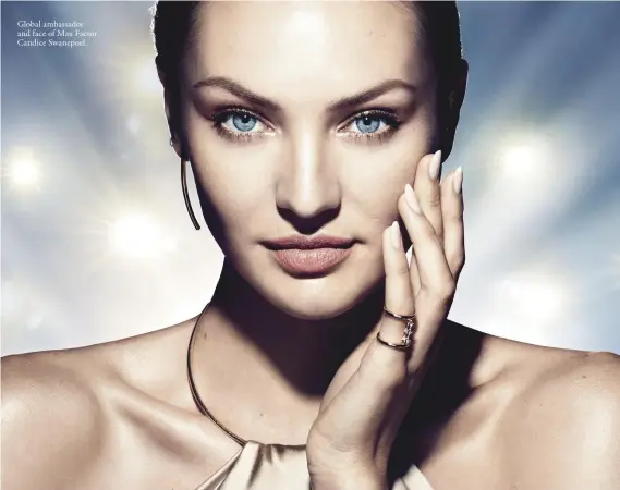  ??  ?? Global ambassador and face of Max Factor Candice Swanepoel.