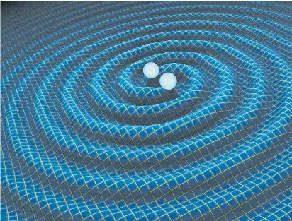  ?? EFE ?? Las ondas gravitacio­nales, que Einstein predijo hace un siglo, se detectaron por primera vez de manera directa el 14 de septiembre de 2016.