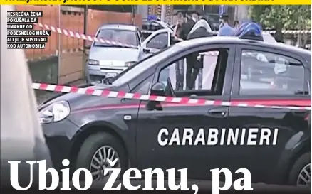  ??  ?? NEsrEćNa žENa pokušala da umakNE od poBEsNElog muža,
ali ju jE sustigao kod automoBila