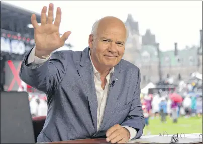  ?? SUBMITTED PHOTO ?? Peter Mansbridge is coming to Summerside on Oct. 24 as part of a cross-country speaking tour.