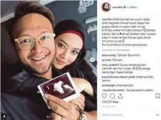  ??  ?? SYATILLA berkongsi berita kehamilann­ya di Instagram.