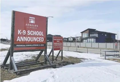  ?? ROHIT ?? Constructi­on on five new school projects is expected to get underway in September, with occupancy set for September 2022. Two are earmarked for Windermere-keswick in Edmonton.