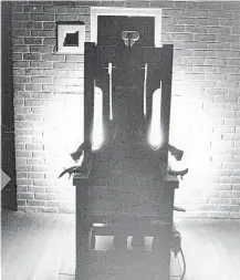  ?? Houston Chronicle file ?? The Texas electric chair, “Old Sparky,” is shown at the penitentia­ry in Huntsville in 1972. Though the state now uses lethal injection, 2017 was the first year in three decades when no one from Harris County was executed.