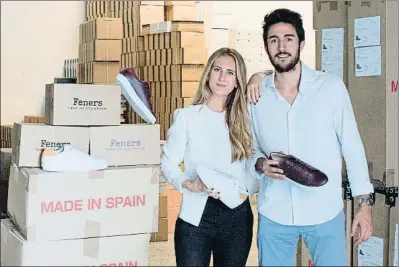  ?? FENERS ?? Carla Morillas y Adrià Gustà son los artífices de la marca Feners