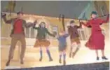  ??  ?? From top: Miranda, Pixie Davies, Joel Dawson, Nathanael Saleh and Emily Blunt in Mary Poppins Returns; Van Dyke, Karen Dotrice, Matthew Garber and Julie Andrews in Mary Poppins.