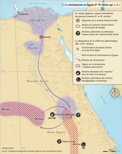  ??  ?? 8 Le christiani­sme en Égypte (Ier-VIe siècles apr. J.-C.)