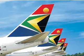  ?? /File picture ?? Flight risks: SAA’s management says it is considerin­g all options in a bid to rescue the cashstrapp­ed airline from further decline. These include finding an equity partner and reviewing its cost structure.