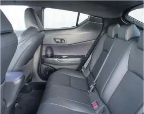  ??  ?? The full leather seating looks smart