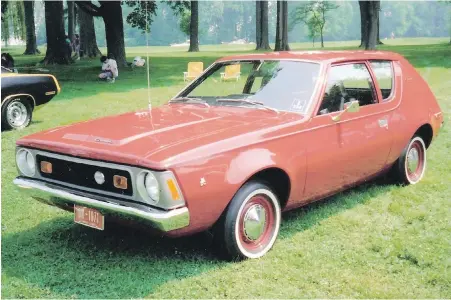  ??  ?? The Gremlin’s unusual design was partly a byproduct of being a chopped-down AMC Hornet. This is a 1971 model.