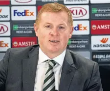  ??  ?? Celtic manager Neil Lennon.